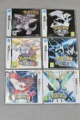 POKEMON NINTENDO GAMES, includes Pokémon Pearl (DS), Pokémon Black (DS), Pokémon Black 2 (DS),