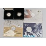 A BAG OF ROYAL MINT BOXED COINS, to include a boxed 'The 2011 UK Edinburgh £1 Silver Proof One Pound