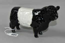 A BESWICK BELTED GALLOWAY BULL, model no 1746B (1) (Condition Report: appears in good condition with
