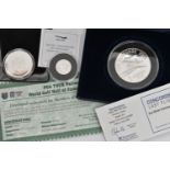 THREE COINS, to include a boxed 'Westminster' 2oz Silver Concordes Last Flight Commemorative with