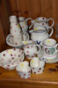 A GROUP OF EMMA BRIDGEWATER TABLEWARE, comprising a St. George Dragon design mug, two 'Toast &