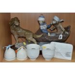 A LLADRO PORCELAIN FIGURE GROUP, Sleigh Ride, No.5037, printed and impressed marks to base, with