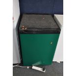 A HOTPOINT UNDERCOUNTER FREEZER in green, width 55cm x depth 60cm x height 85cm (PAT pass and