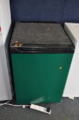 A HOTPOINT UNDERCOUNTER FREEZER in green, width 55cm x depth 60cm x height 85cm (PAT pass and