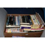 ONE BOX OF BOOKS, SIGNED BY THE AUTHORS, forty-five titles in hardback and paperback titles, the