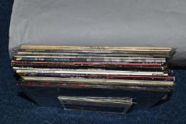 A COLLECTION OF RECORDS, comprising twenty one LPs and three vinyl singles, LPs to include Beatles