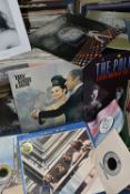 FOUR BOXES AND THREE CASES OF L.P RECORDS AND CDS, over two hundred LPs artists include Kate Bush,