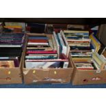 FIVE BOXES OF BOOKS, over one hundred titles to include history, the United Kingdom, medical and