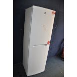 A HOOVER WZ75Y FRIDGE FREEZER width 54 cm x depth 55cm x height 172cm (PAT pass and working at 3 and