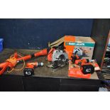 A BLACK AND DECKER KS55 CIRCULAR SAW in box, a Black and Decker GL4525 Strimmer (both PAT pass and