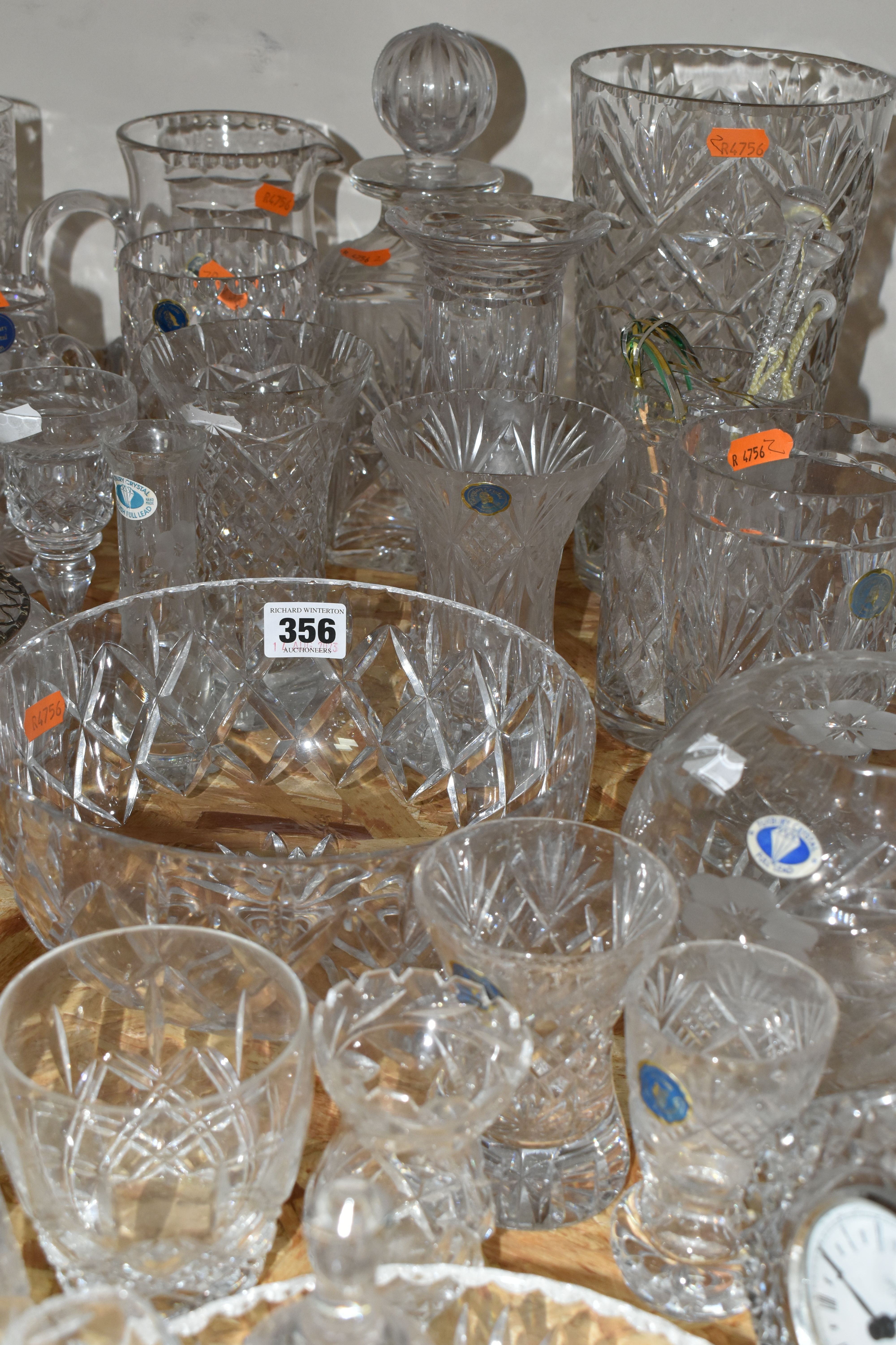 A QUANTITY OF CUT CRYSTAL AND OTHER GLASSWARE, approximately eighty to one hundred pieces, to - Image 2 of 6