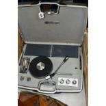 A PORTABLE PYE CAMBRIDGE TURNTABLE, model 1013/LW (1) (Condition Report: untested, case appears in