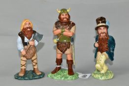 THREE ROYAL DOULTON 'LORD OF THE RINGS' FIGURES, comprising Boromir HN2918, Tom Bombadil HN2924, and