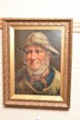 DAVID W. HADDON (ACTIVE CIRCA 1884-1914) 'OLD SALT', a head and shoulders portrait of a sailor