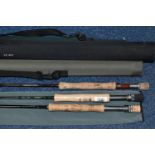 A GROUP OF THREE FISHING RODS, comprising a Grey's GRXi 9' 6 #6/7, a Sharpe's of Aberdeen 'The