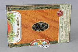 CIGARS, One Box of 25 Henry Marcia De Luxe Petite Coronas, claro wrapper, box sealed
