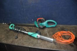 A BOSCH 7000-PRO-T ELECTRIC HEDGE TRIMMER and a Bergman electric weeder burner (both PAT pass and