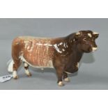 A BESWICK DAIRY SHORTHORN BULL, model no 1504 (1) (Condition Report: appears in good condition