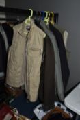THIRTEEN MEN'S JACKETS AND SHOWER - PROOF GILETS, to include six Peter storm gilets (three UK size
