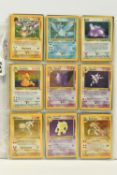 COMPLETE POKEMON FOSSIL SET, includes all 62 cards, condition ranges from good to great