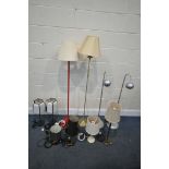 A SELECTION OF TABLE/DESK LAMPS, of various styles (10)