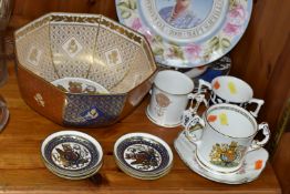 A COLLECTION OF SPODE ROYAL COMMEMORATIVE PORCELAIN, comprising a large limited edition Spode