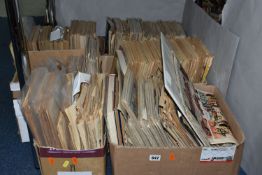 SIX BOXES OF COMICS (several hundred) titles include Tiger and Jag, Tiger an Hurricane, Whizzer