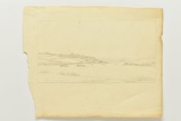 CIRCLE OF JOSEPH FARINGTON (1747-1821) 'SALTASH', a sketch depicting ships in the estuary with the