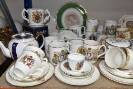 A LARGE COLLECTION OF ROYAL COMMEMORATIVE GIFTWARE, comprising The Queen Mother's 100th birthday,