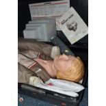 A 1980'S LAERDAL RESUSCI ANNE, with carry case and instruction booklet, five sealed packs of