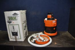 A BOXED VINTAGE VAX CARPET CLEANER WITH ATTACHMENTS, (PAT pass and working)