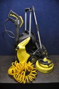 A KARCHER K7 PREMIUM FULL CONTROL PLUS PRESSURE WASHER with lance and accessories (PAT Pass, not