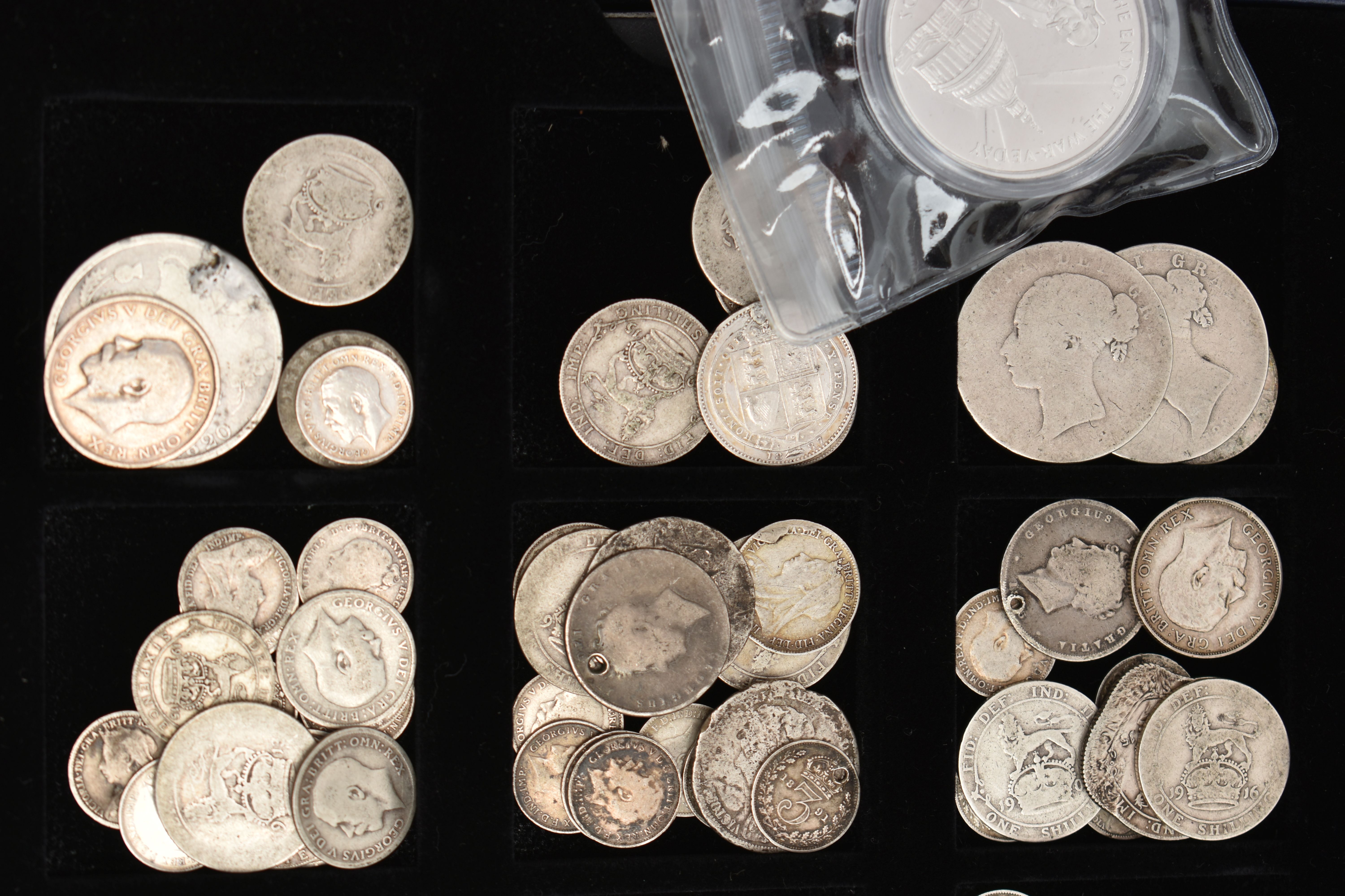 A CARDBOARD BOX CONTAINING MAINLY UK BOXED AND LOOSE SILVER COINAGE, to include a 2009 Gibraltar - Image 2 of 8