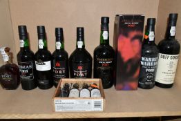 PORT, A Collection of thirteen bottles of Vintage and Non-Vintage Port (includes miniatures)