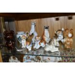 A GROUP OF RUSSIAN ANIMAL FIGURES, to include two boxed Misha Bear 1980 Olympic figures, one