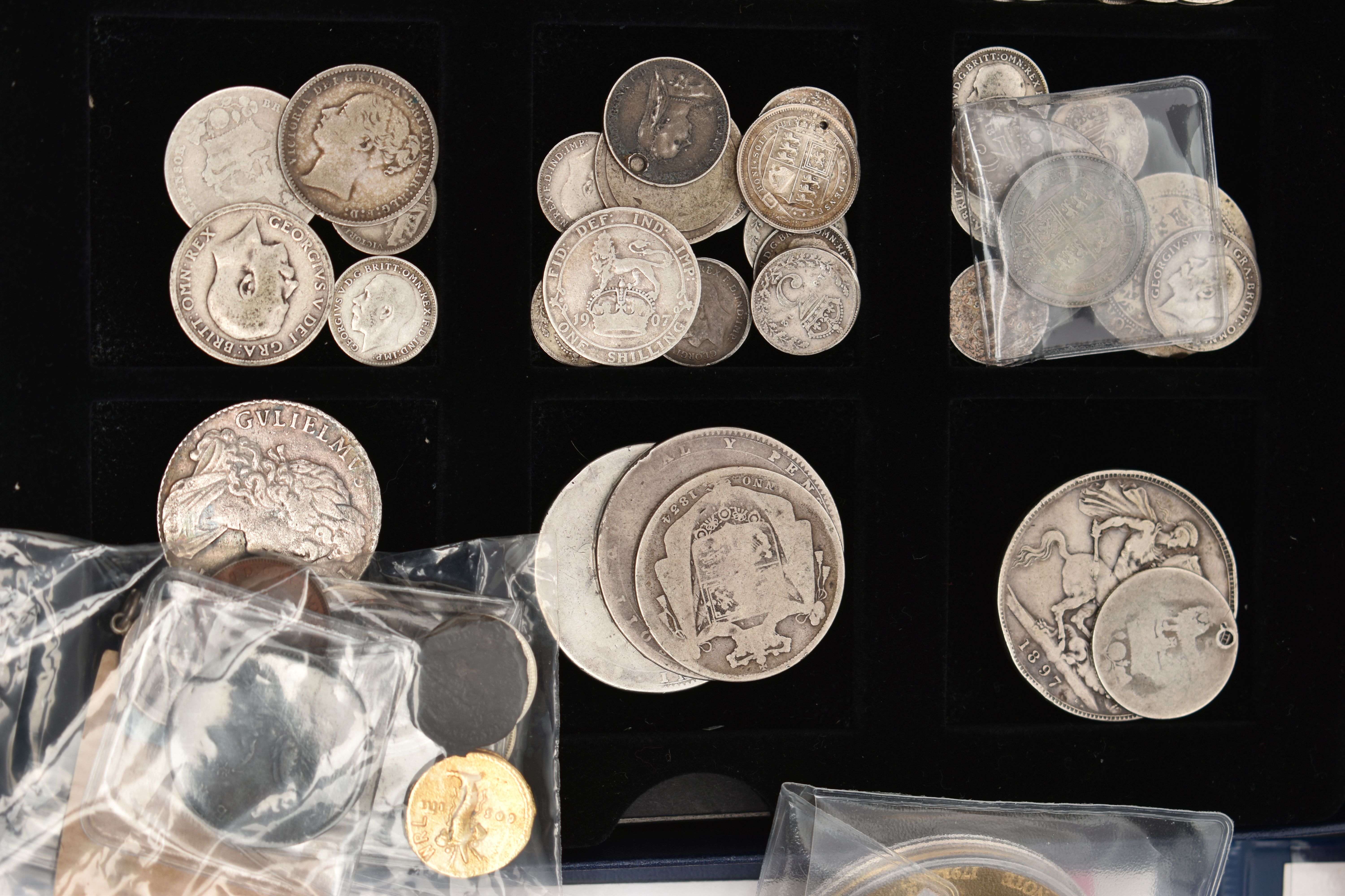 A CARDBOARD BOX CONTAINING MAINLY UK BOXED AND LOOSE SILVER COINAGE, to include a 2009 Gibraltar - Image 3 of 8
