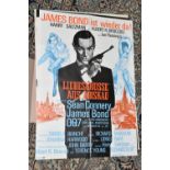 FIVE FILM POSTERS FROM JAMES BOND Movies (German Language) Productions comprising 'Liebesgrusse