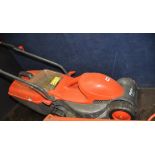 A FLYMO VISIMO ELECTRIC LAWN MOWER with grass box (PAT pass and working)