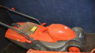 A FLYMO VISIMO ELECTRIC LAWN MOWER with grass box (PAT pass and working)
