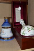 WHISKY, Two Ceramic Decanters comprising Findlater's 25 year old blended whisky in a Wedgewood
