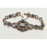 A 'ZOLTAN WHITE' ARTS AND CRAFTS EARLY TO MID 20TH CENTURY BRACELET, Austro Hungarian style floral