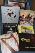 A BOX OF TWENTY SEVEN PROG ROCK AND OTHER LPS, including Yes 'Yessongs', Camel 'Rain Dances', Argent