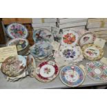 SEVEN BOXED SETS OF BUTTERFLY AND FLOWER THEMED COLLECTOR'S PLATES, comprising eight W.J. George