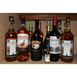 WHISKY & WINE, A Collection comprising two 1L bottles of The Glen Stag Blended Scotch Whisky, 40%