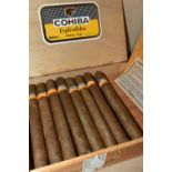CIGARS, An Opened Box containing twenty COHIBA ESPLENDIDOS, Habana, Cuba, no mold or plume visible
