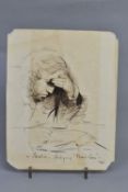EDWARD THOMPSON DAVIS (1833-1867) 'SAUNDERS - STUDYING BRADSHAWS', a portrait of a gentleman in