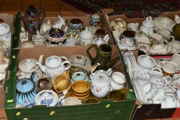 SEVEN BOXES OF SADLER TEAPOTS, assorted styles and patterns from 1930's, 50's,60's and 1970's, to