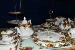 A GROUP OF ROYAL ALBERT 'OLD COUNTRY ROSES' TEA AND COFFEE WARE, comprising a coffee pot (marked