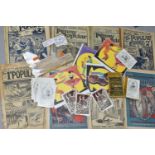 A QUANTITY OF PRINTED EPHEMERA, to include assorted copies of 'The Popular' magazine from 1912