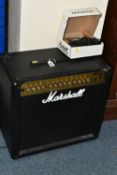 A MARSHALL AMPLIFIER, 50 watts MG Series 50DFX, together with an unused, boxed Marshall